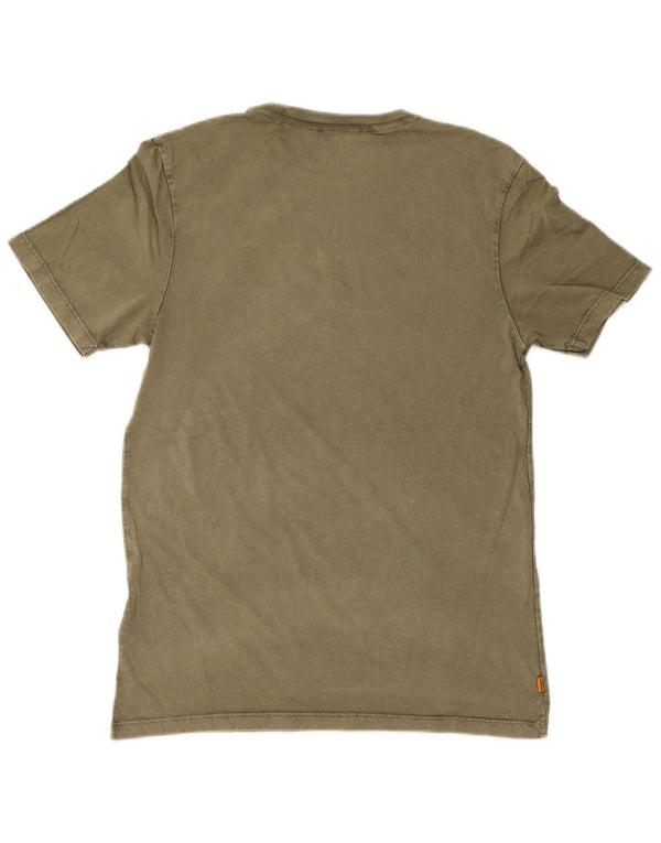 T-shirt Timberland da uomo con vestibilità regolare, piccola, in cotone kaki