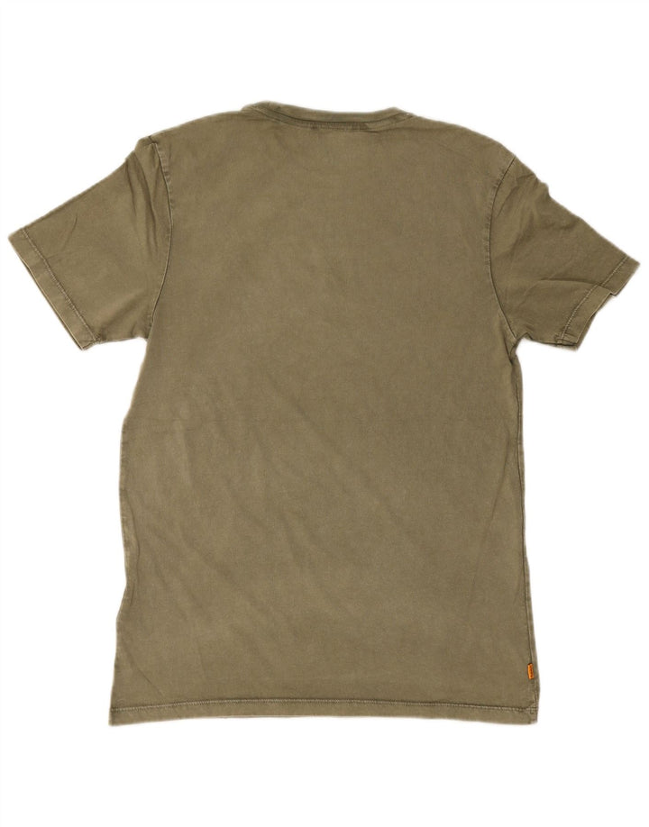 T-shirt Timberland da uomo con vestibilità regolare, piccola, in cotone kaki