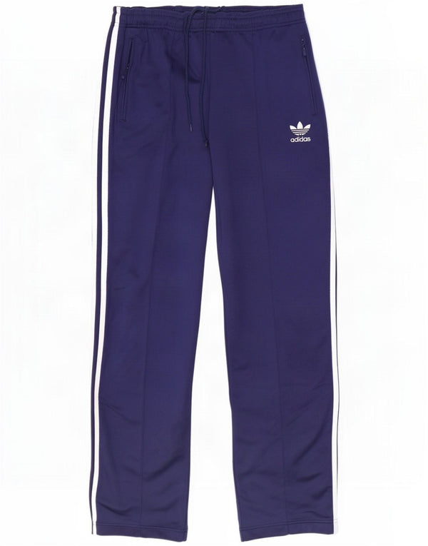 Adidas Pantaloni da tuta da uomo UK 42/44 Large Navy Blue Poliestere
