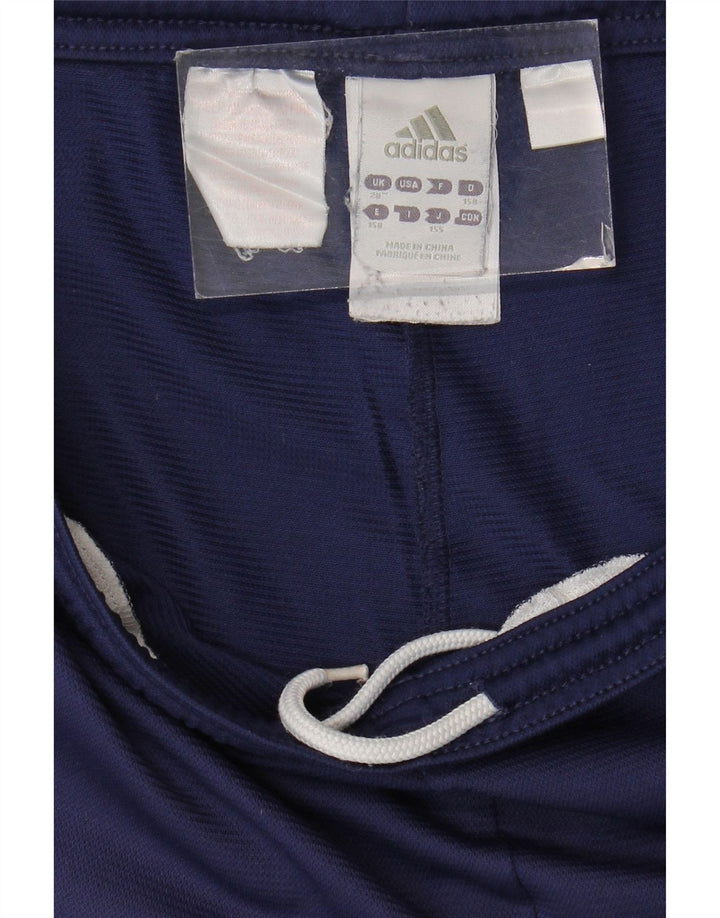 Pantaloncini sportivi Adidas Climalite da uomo piccoli in poliestere color block blu navy