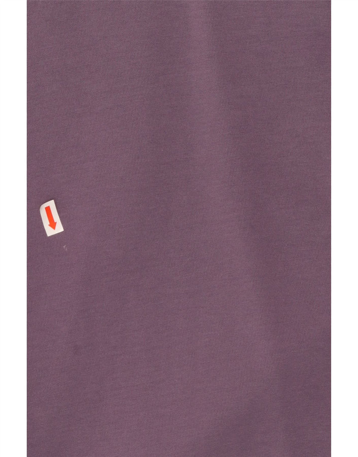 Maglione oversize con cappuccio da donna ADIDAS UK 8/10 piccolo cotone viola