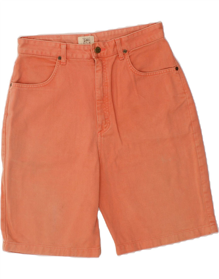 LEE Womens Carmel Denim Shorts W33 Medium Orange Cotton Vintage Lee and Second-Hand Lee from Messina Hembry 
