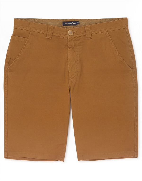 Massimo Dutti Mens Chino Shorts EU 42 Large W32 Beige Cotton