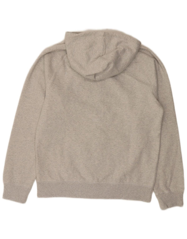 Maglione con cappuccio e zip da uomo Carhartt in cotone grigio medio