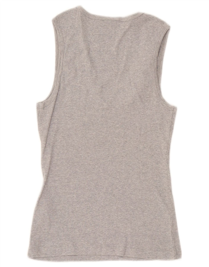 Canotta da donna Benetton UK 10 piccola in cotone grigio