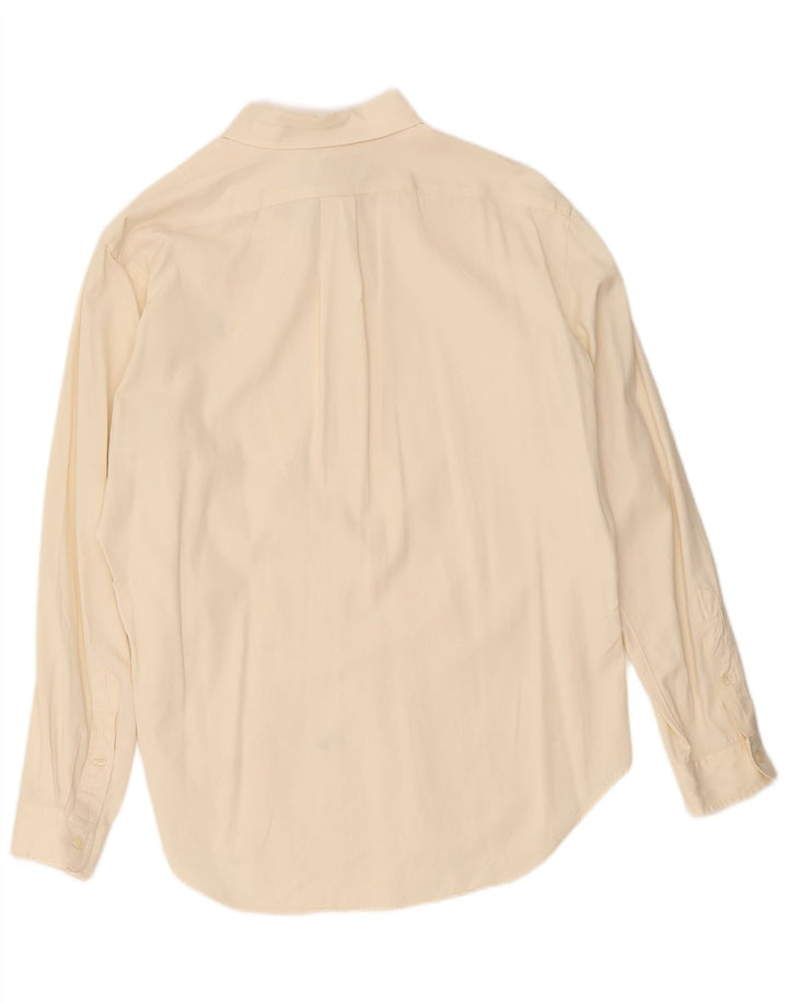 Camicia Ralph Lauren da uomo dalla vestibilità classica, grande, in cotone bianco sporco
