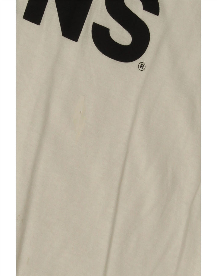 T-shirt grafica da uomo VANS Top grande in cotone bianco