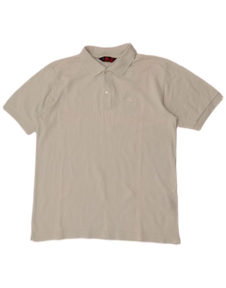 Polo Kappa Uomo Blu Medio in cotone