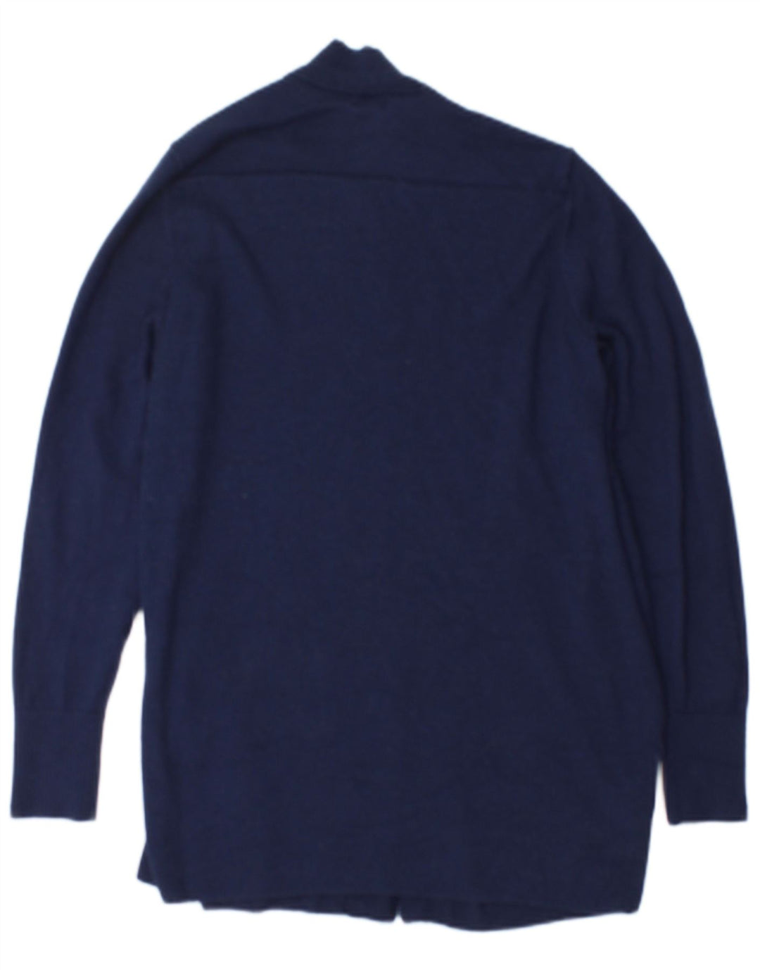 Maglione cardigan aperto da donna L.L.Bean UK 14 lana blu navy media