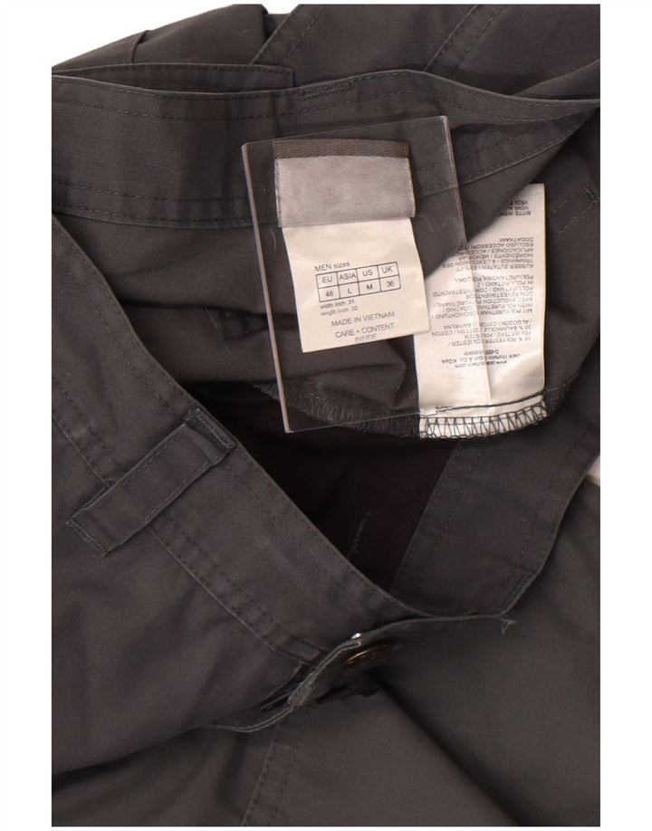 Pantaloni cargo dritti da uomo Jack Wolfskin W36 L30 poliestere grigio