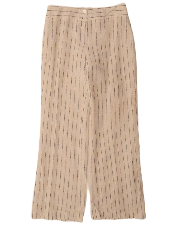Pantaloni casual da donna Marks & Spencer UK 12 medi W32 L33 bianco sporco