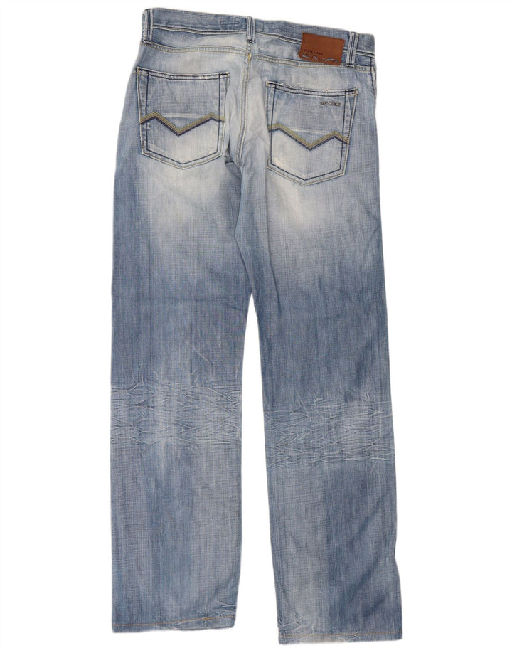 Jeans dritti invecchiati da uomo Energie W34 L36 cotone blu