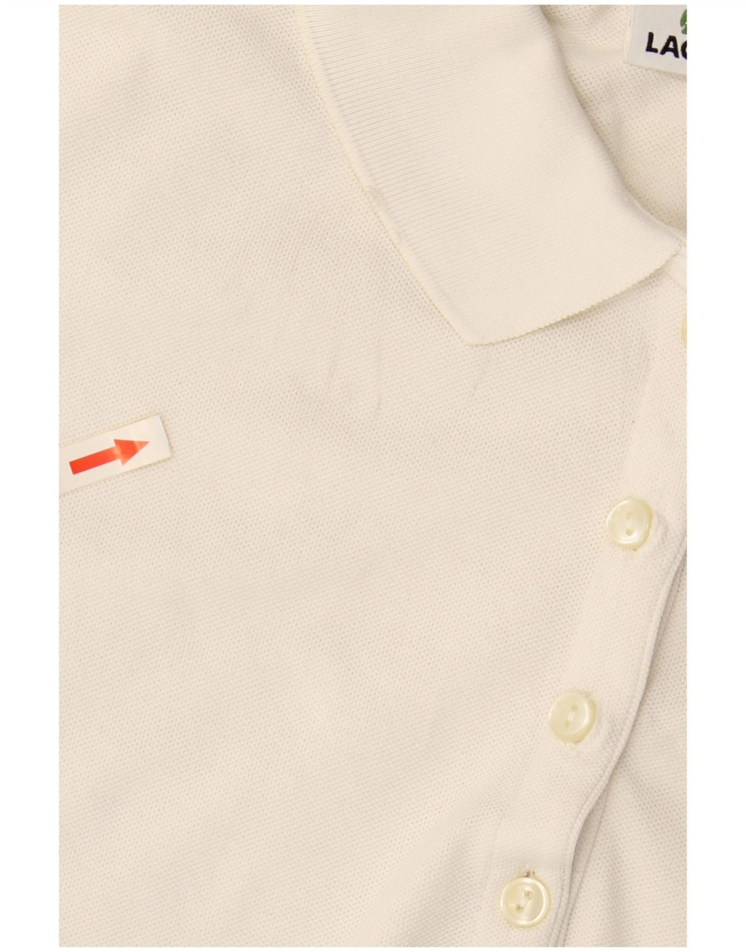 Polo da donna LACOSTE taglia 44 grande cotone bianco