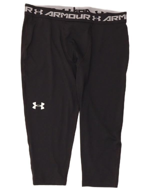 Leggings Capri grafici da uomo Under Armour 2XL poliestere nero