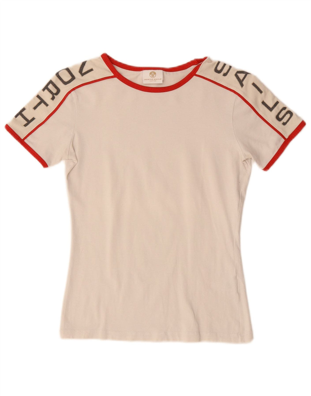T-shirt grafica da donna North Sails Top UK 6 XS Bianca