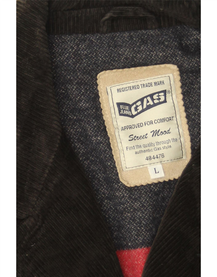 Giacca da uomo in velluto a coste Gas UK 40 grande marrone