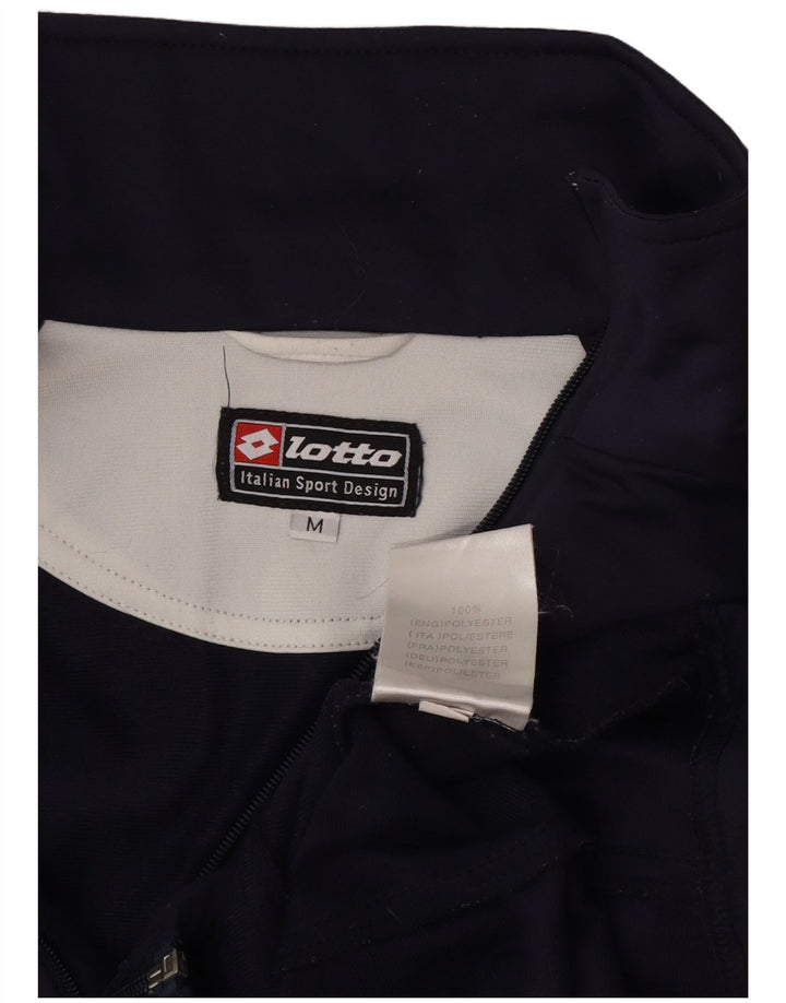 Giacca sportiva da uomo con grafica Lotto, colore blu navy medio