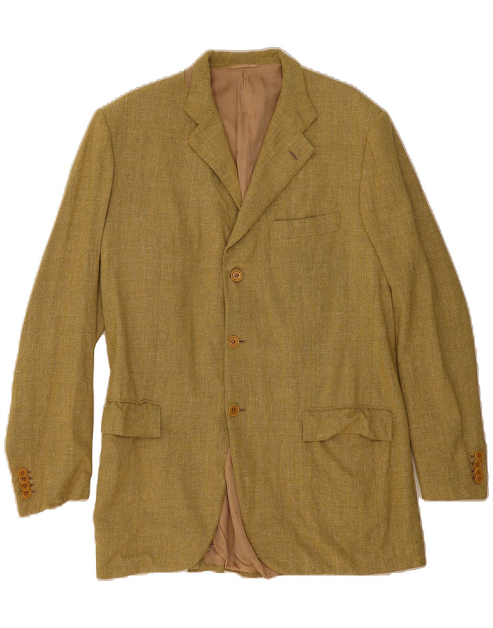 KITON Mens Slim 3 Button Blazer Jacket IT 53 XL Green Wool Vintage Kiton and Second-Hand Kiton from Messina Hembry 