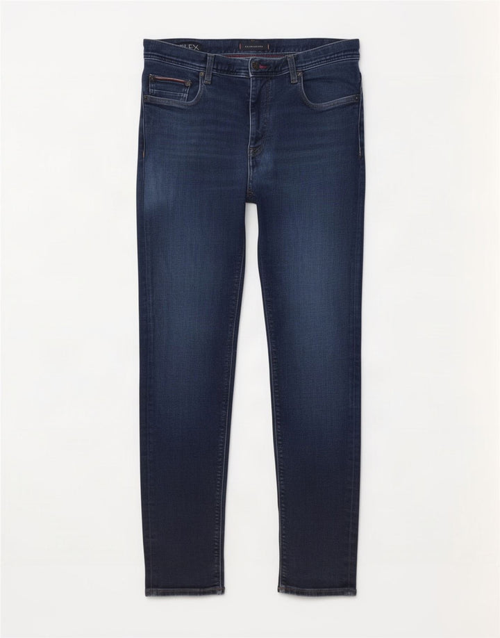 Tommy Hilfiger Uomo Bleecker Slim Jeans W34 L32 Cotone Blu