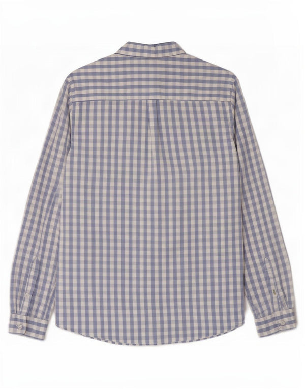 Camicia da uomo White Stuff XL in cotone a quadretti blu