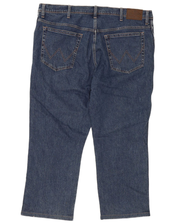 Jeans WRANGLER taglio dritto da uomo vestibilità regolare W42 L26 cotone blu