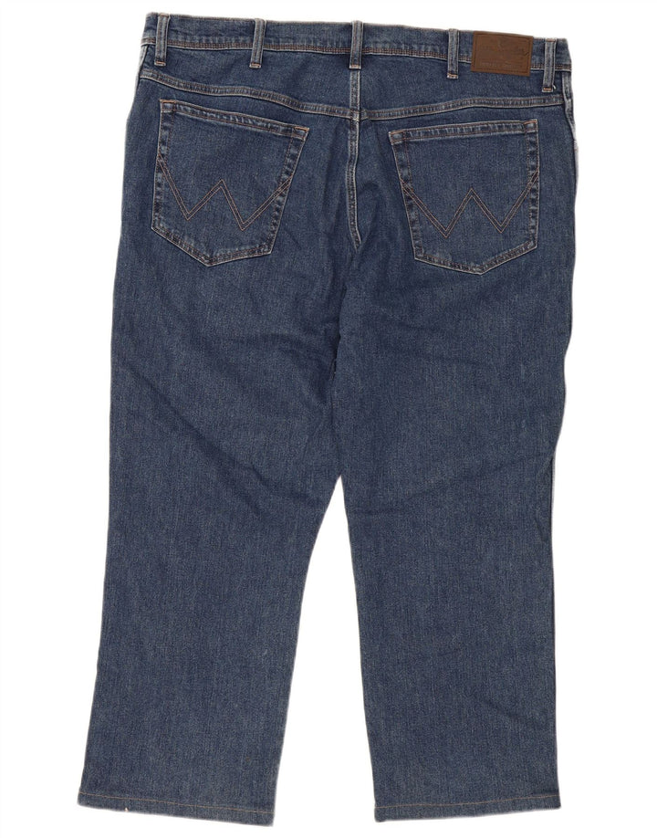 Jeans WRANGLER taglio dritto da uomo vestibilità regolare W42 L26 cotone blu