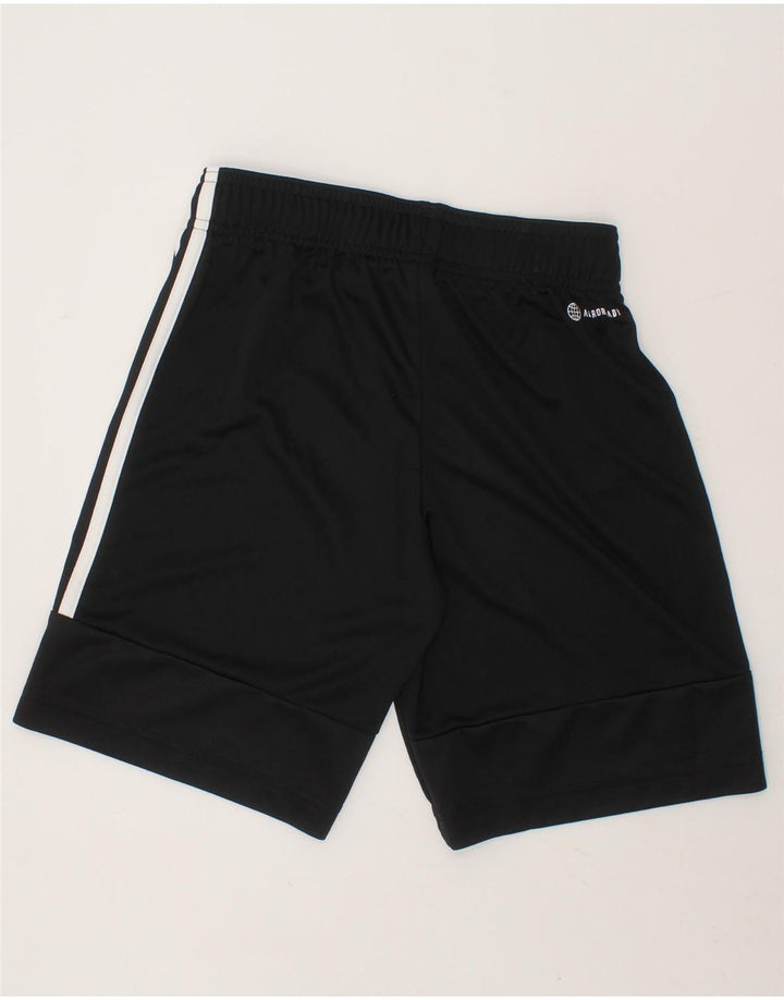 ADIDAS Boys Aeroready Sport Shorts 9-10 Years Black Polyester Vintage Adidas and Second-Hand Adidas from Messina Hembry 