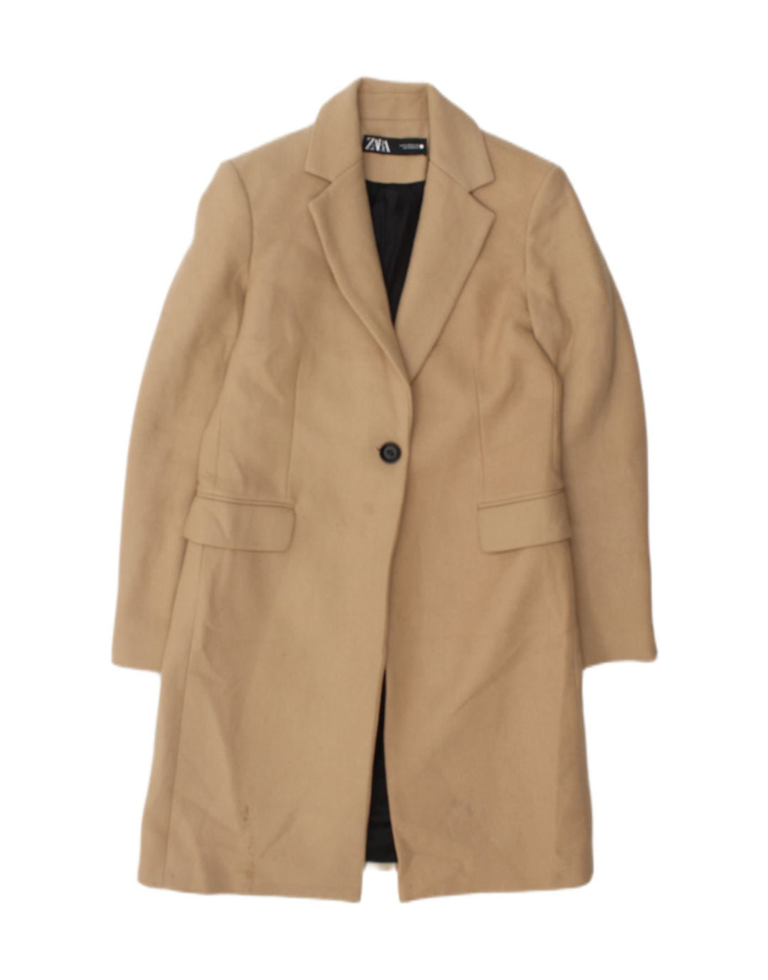 Cappotto Zara Donna UK 6 XS Beige