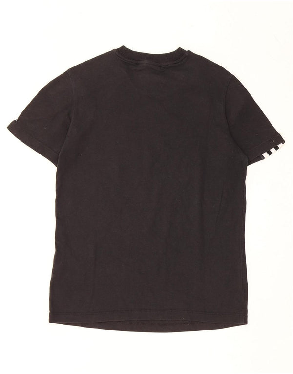 T-shirt grafica da donna ADIDAS Top UK 8 piccola in cotone nero