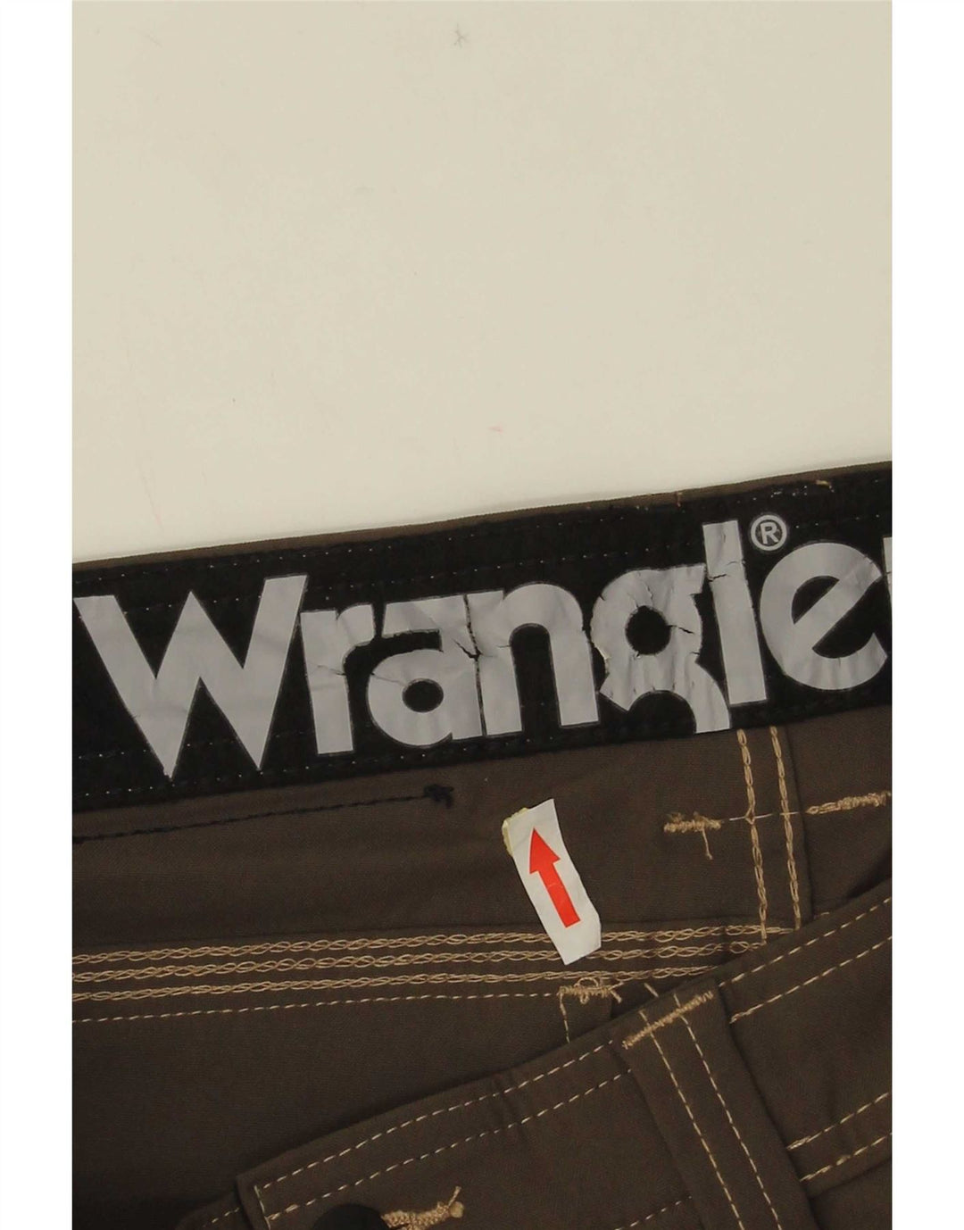 Pantaloni cargo dritti da uomo Wrangler W30 L34 nylon marrone