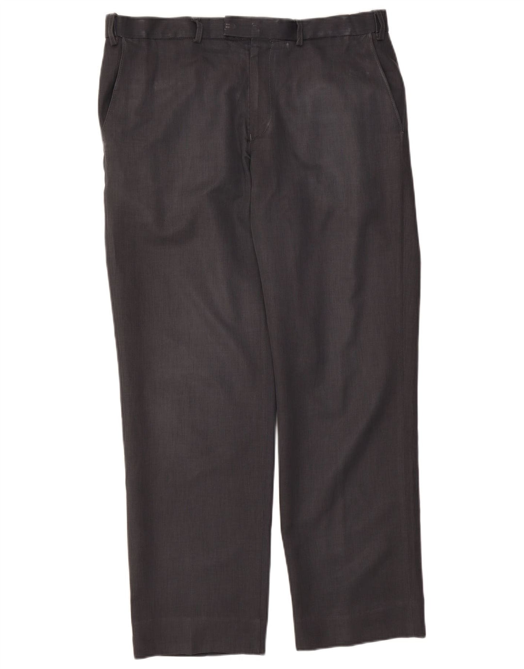 Pantaloni chino dritti da uomo Marks & Spencer W36 L31 poliestere blu