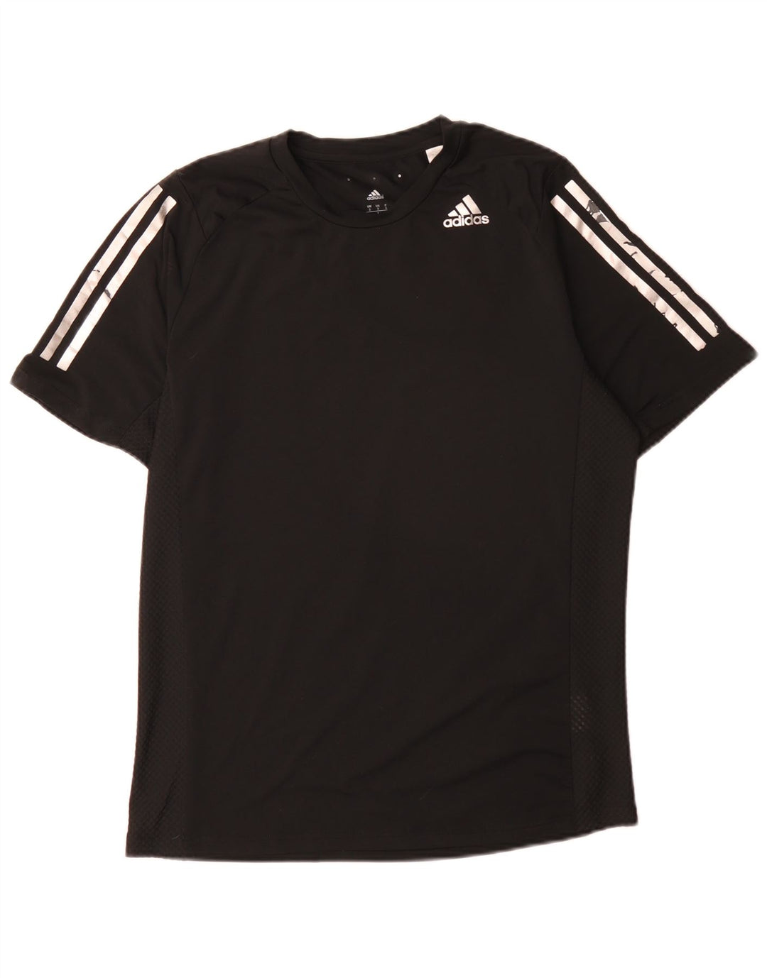 T-shirt Adidas Climacool da uomo piccola piccola in poliestere nero