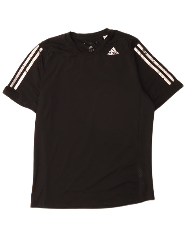 T-shirt Adidas Climacool da uomo piccola piccola in poliestere nero