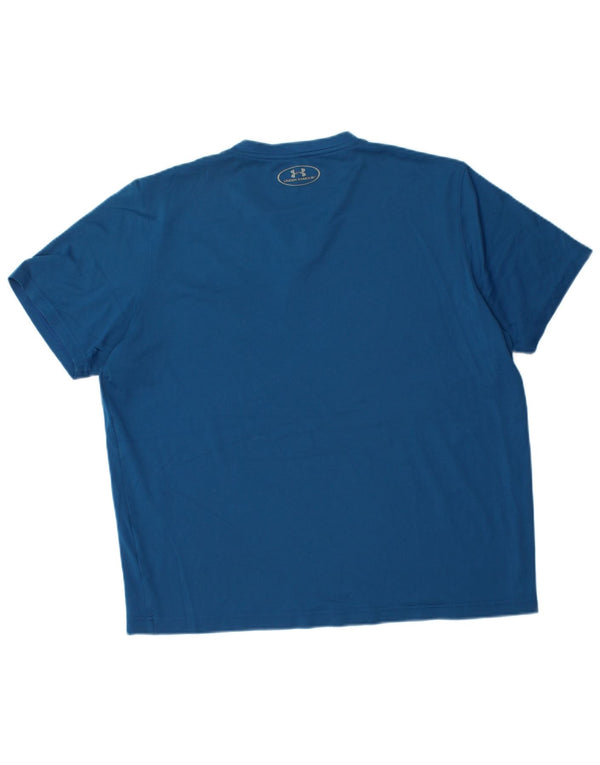 Maglietta Under Armour da uomo Heat Gear Blu medio