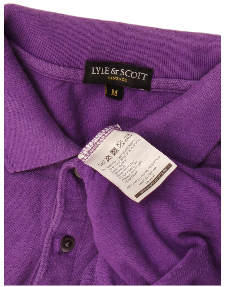 Polo da uomo Lyle & Scott in cotone viola medio