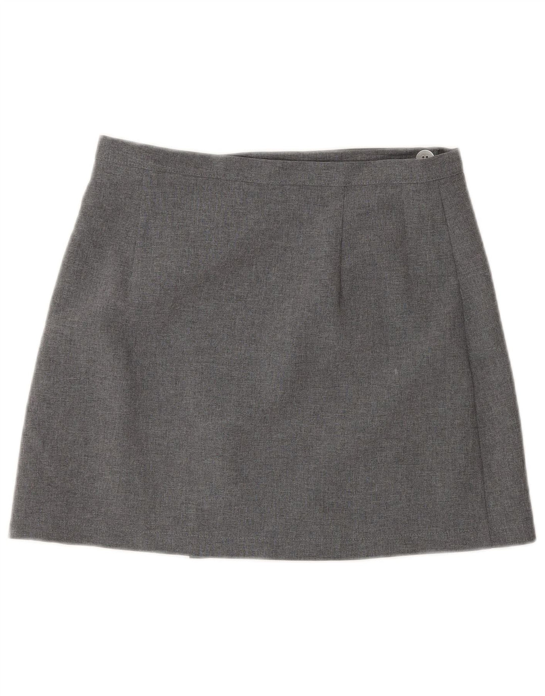 Gonna mini avvolgente a vita alta da donna Sisley IT 44 media W26 poliestere grigio
