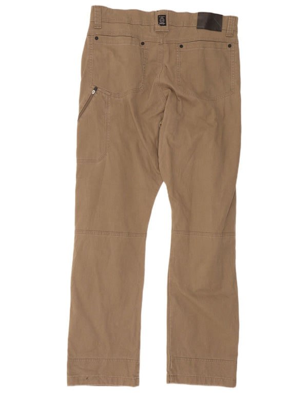 Pantaloni cargo dritti da uomo Wrangler W34 L32 in cotone beige