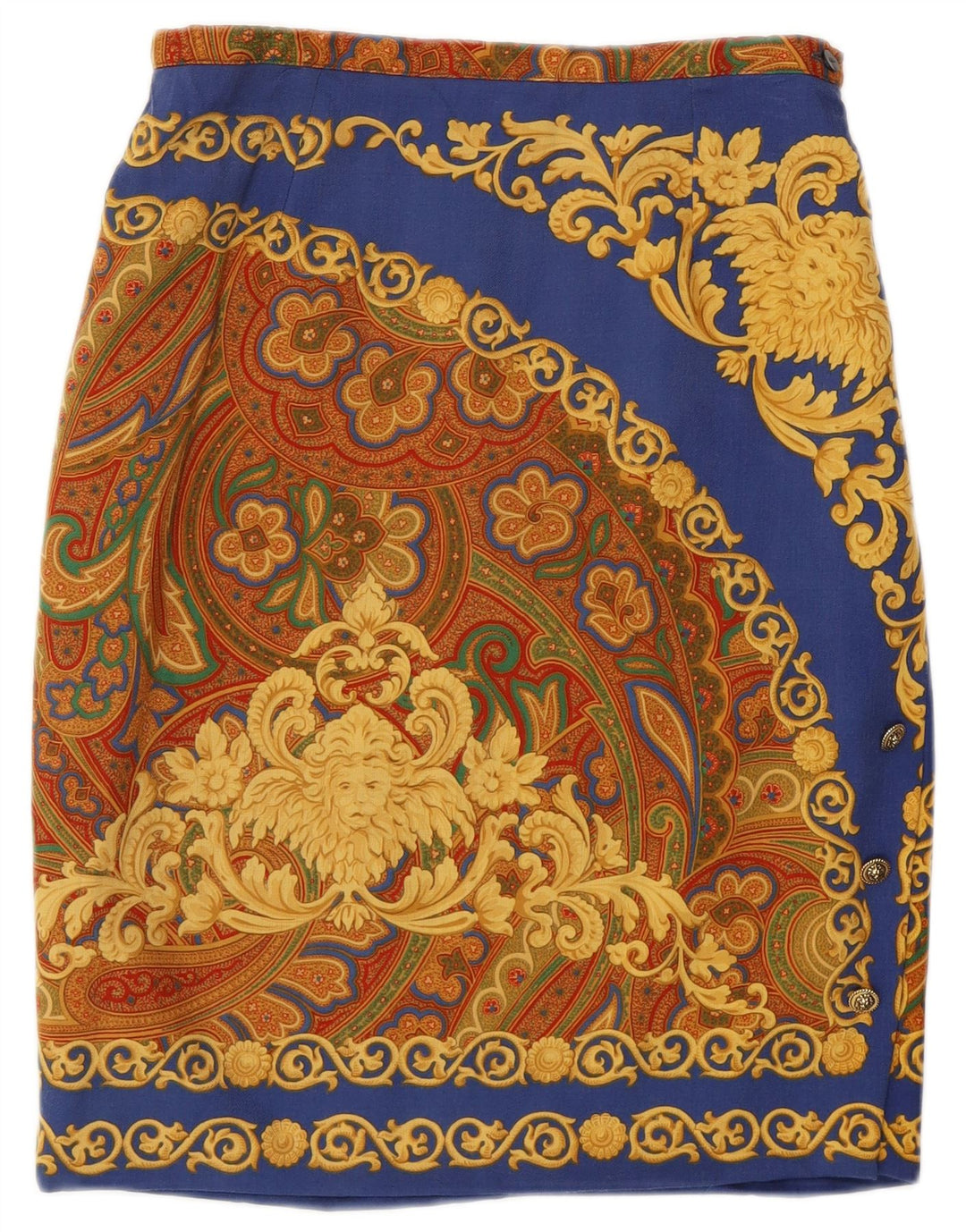 Gonna a tubino da donna Vera da Pozzo IT 44 Media W28 Paisley multicolore