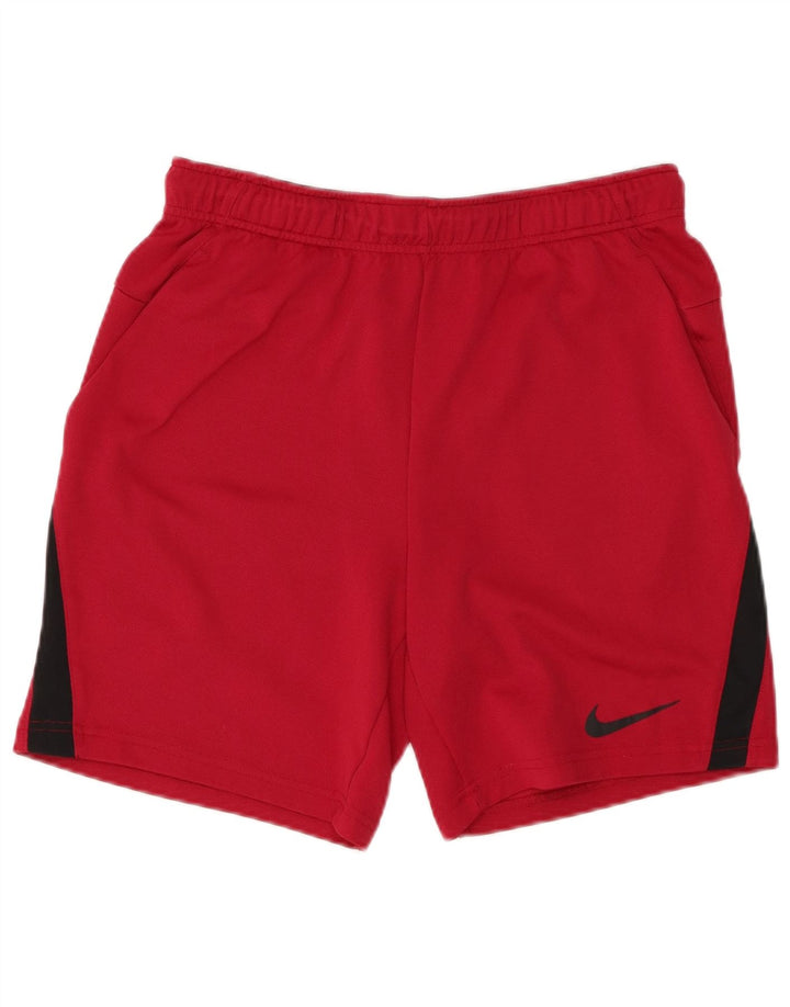 Pantaloncini sportivi NIKE da uomo Dri Fit, poliestere color block medio marrone