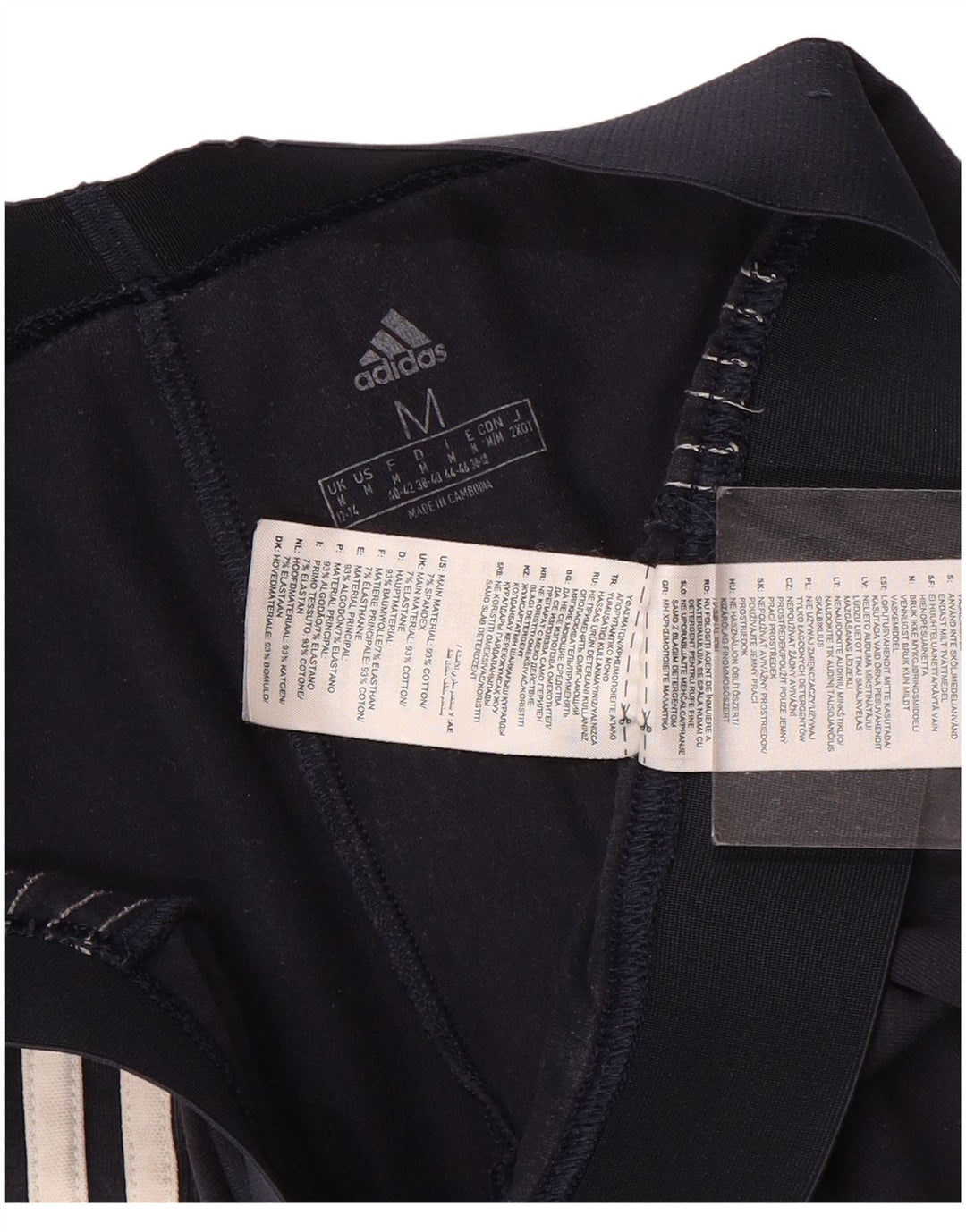 Leggings Adidas da donna UK 12/14 cotone blu navy medio