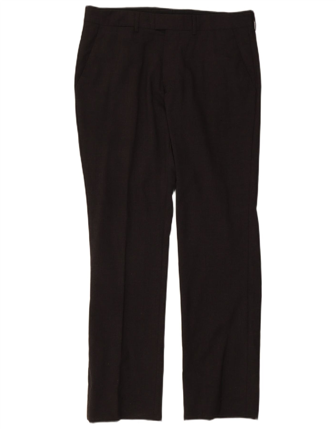 Pantaloni da abito dritti da uomo Zara EU 40 medio W31 L30 poliestere grigio