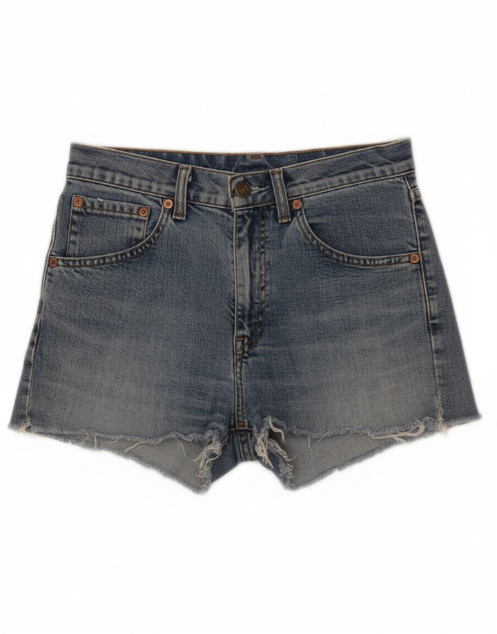 LEVI'S Womens 525 Denim Shorts W28 Medium Blue