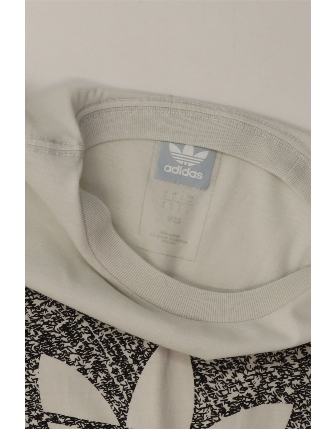 T-shirt grafica da uomo Adidas Top piccola in cotone bianco