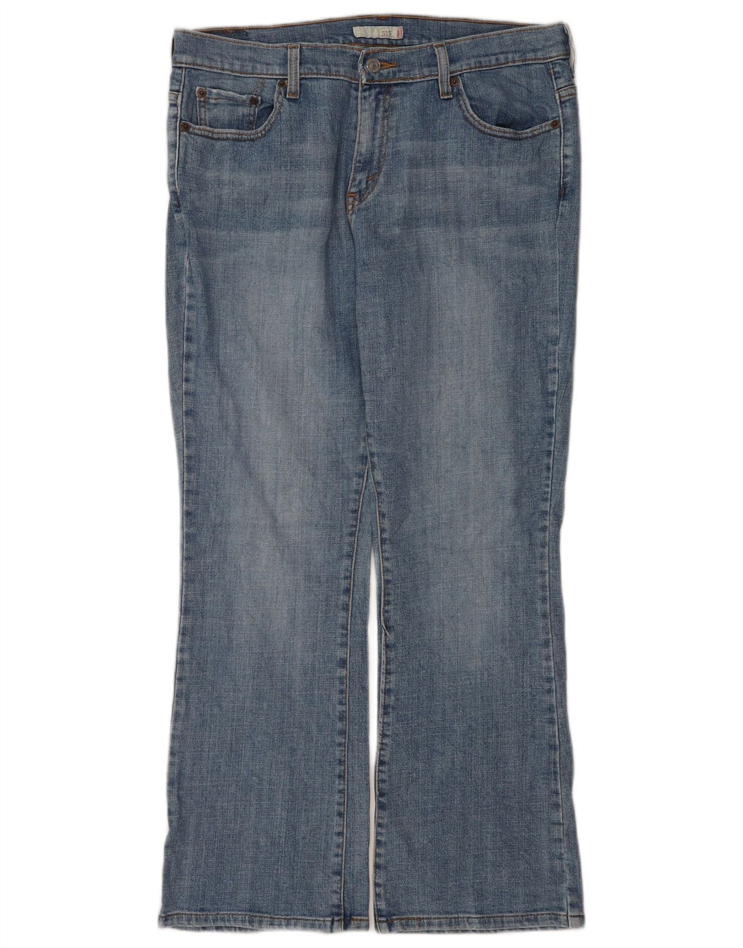 Levi's Donna 515 Bootcut Jeans US 12 Large W32 L30 Cotone Blu