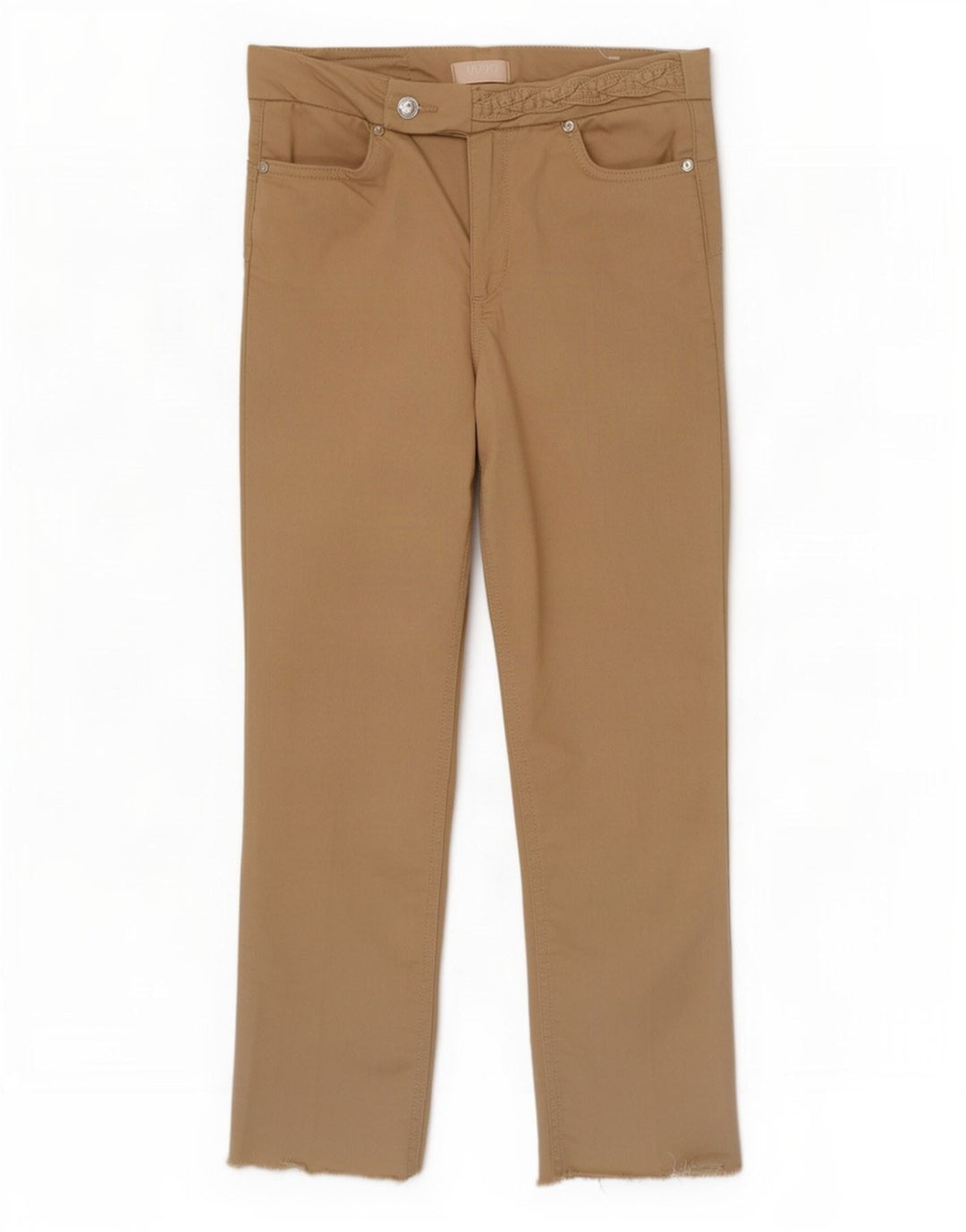 Pantaloni da Abito Donna Liu Jo W28 L26 Cotone Marrone