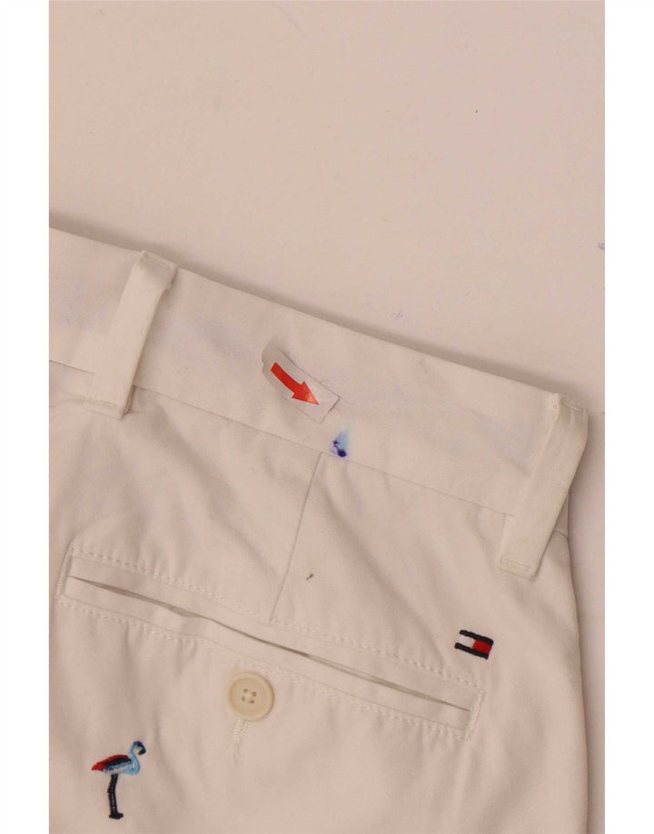 Pantaloncini chino grafici da uomo Tommy Hilfiger W31 bianco medio
