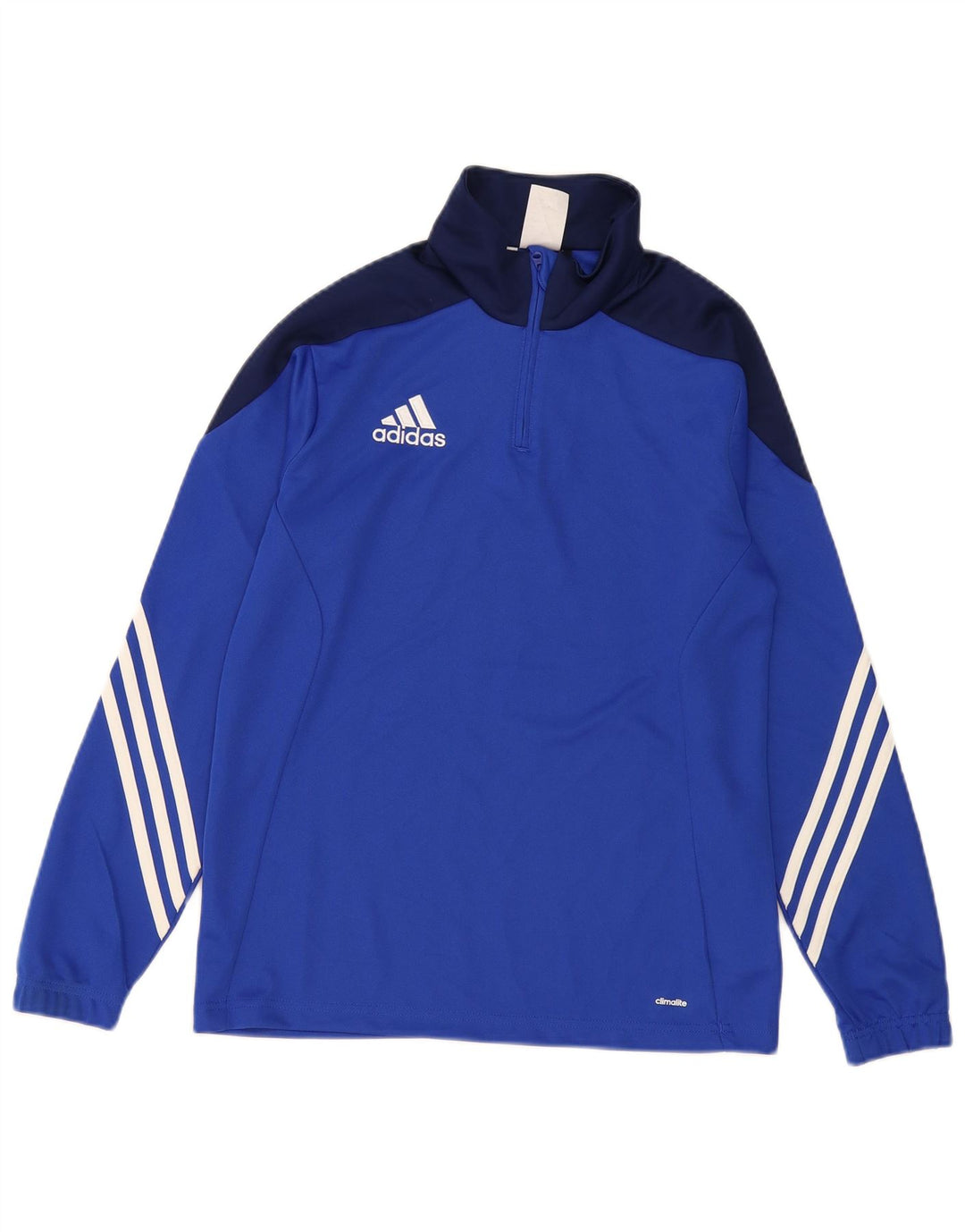 Top della tuta pullover Adidas Climalite da ragazzo 13-14 anni XL Blu