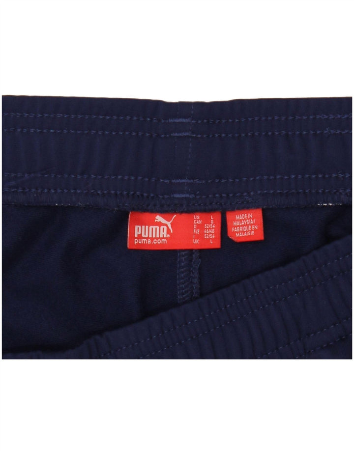 Pantaloni da tuta da uomo Puma Large Blu Navy Colorblock