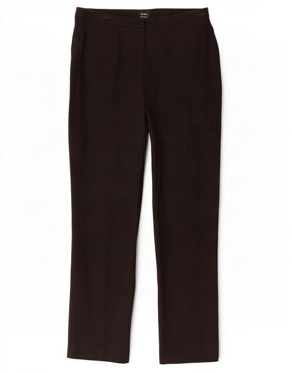 Pantaloni casual slim da donna John Lewis UK 10 Small W30 L27 Viscosa nera