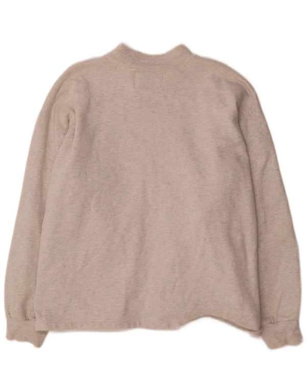 Felpa grafica da uomo Champion Jumper XL in cotone chiazzato grigio